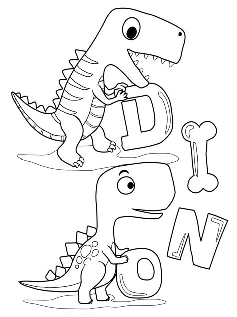 Dino Colouring Pages, Thema Dino, Tumblr Coloring Pages, Pikachu Coloring Page, Fnaf Coloring Pages, New Year Coloring Pages, Family Coloring Pages, Witch Coloring Pages, Monster Coloring Pages