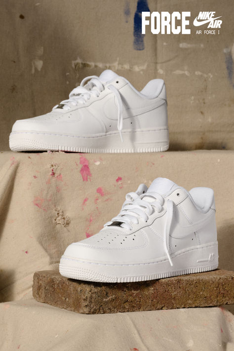 Fire up your fit with the classic and comfortable Air Force 1 '07. Shop now on Nike.com Fnaf Costumes, Men Nike Shoes, Air Force One Shoes, Nike Shoes Air Force, Nike Fashion Shoes, Shoes For Boys, All Nike Shoes, Shoes Outfit Fashion, Personalized Shoes