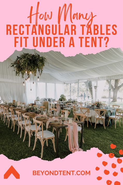 Summer Tent Party, 20 X 30 Tent Table Layout, Tablecloth Alternatives Wedding, Backyard Tent Dinner Party, Backyard Party With Tent, 10x20 Tent Table Layout, 10x20 Tent Party Decor, How To Decorate A Tent For A Party, 20x40 Tent Wedding Layout