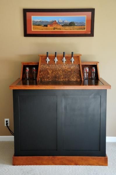 Coffin Keezer Keezer Ideas, Keezer Build, Hey Bartender, Home Brewery, Home Brew, Man Cave Home Bar, Home Brewing Beer, Cabin Living, Beer Taps