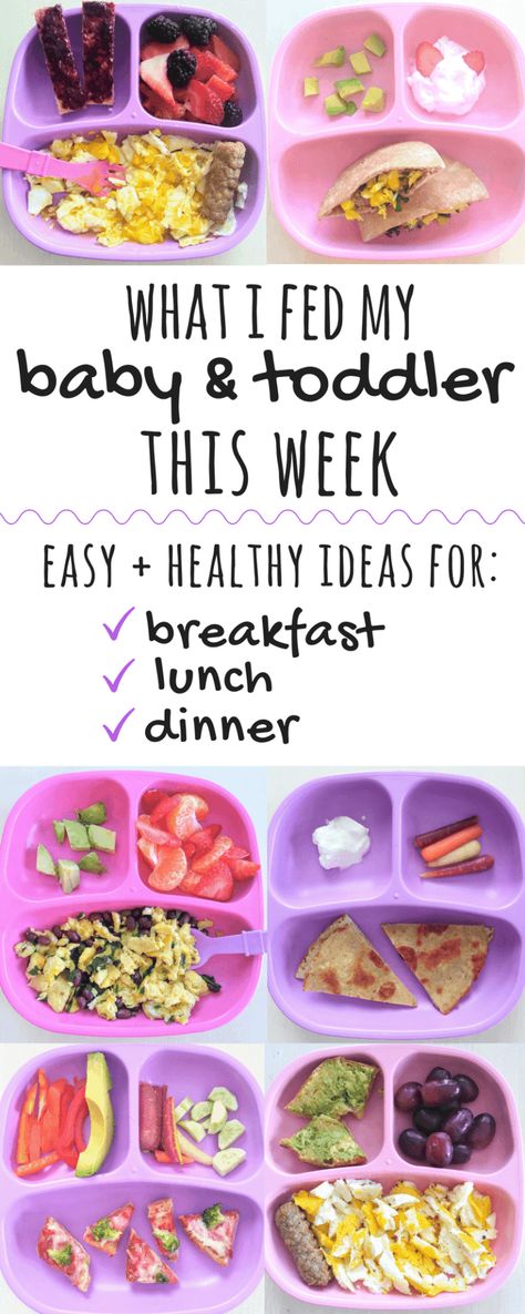 Baby Lunch, Easy Toddler Meals, Toddler Dinner, Toddler Breakfast, Ideas For Breakfast, Healthy Meal Ideas, Weaning Recipes, Toddler Lunches, Healthy Toddler Meals