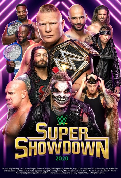 WWE SUPER SHOWDOWN 2020 POSTER Fiend Bray Wyatt, The Fiend Bray Wyatt, Wwe Bray Wyatt, Wwe Ppv, Joker Wallpaper, Le Catch, Wwe Figures, Wrestling Posters, Coloring Books For Adults