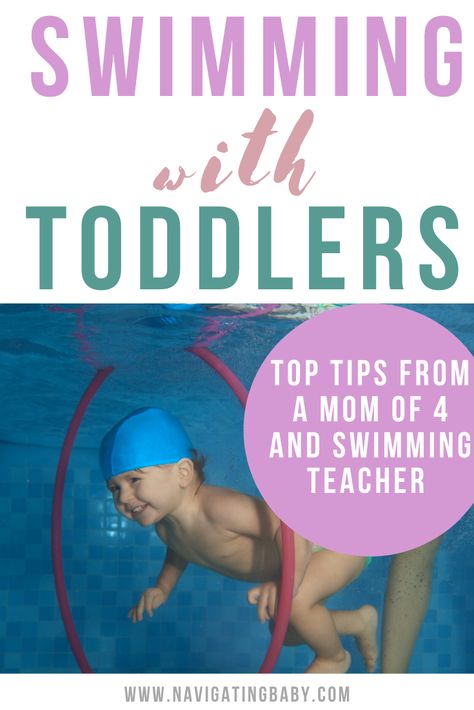 Teach Baby To Swim, Tips For Swimming, Toddler Swimming Lessons, Swimming Teacher, Teach Kids To Swim, Baby Swimming Lessons, Swimming Lessons For Kids, Swimming Games, Swimming Drills