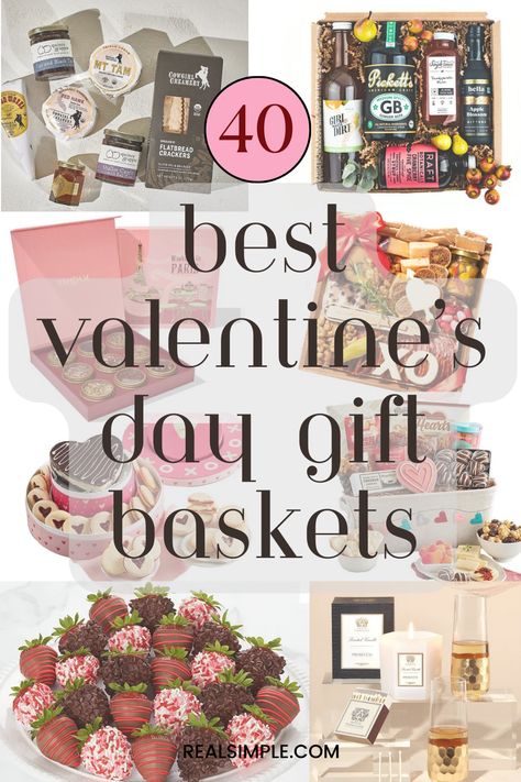 As you browse through this list, you'll find 40 thoughtful gift baskets ideas to show your Valentine how much you care and love them. Let me know which one you chose for your partner! #6 would totally melt my heart. #giftbasket #valentines #gifts # strawberries #cologne Valentine's Day Gift Baskets Ideas, Valentine Day Gift Basket Ideas, Diy Valentine's Gift Baskets, Valentines Gift Basket, Gift Baskets Ideas, Baskets To Make, Love Basket, Dipped Berries, Olive And Cocoa