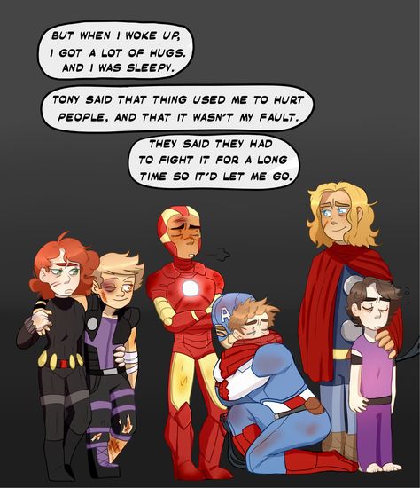 The Little Hero Au, Little Hero Au, Irondad And Spiderson, Avengers Family, Baby Avengers, Superfamily Avengers, Marvel Headcanon, Funny Marvel Memes, Avengers Comics