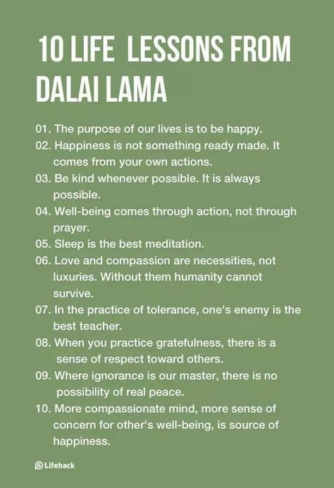 10 Inspirational Life Lessons From Dalai Lama                              … Inspirational Life Lessons, Dalai Lama, Life Advice, Dali, Good Advice, Doterra, The Words, Wisdom Quotes, Positive Affirmations