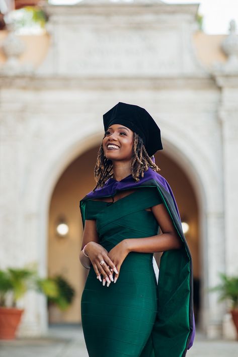 Graduation Pictures With Locs, Graduation Photos Washington Dc, Masters Degree Photoshoot Black Women, Grad School Photos, Doctoral Graduation Photoshoot, Graduation Dress Masters Degree, Law School Graduation Pictures Ideas, Phd Graduation Outfit, Umd Graduation Pictures