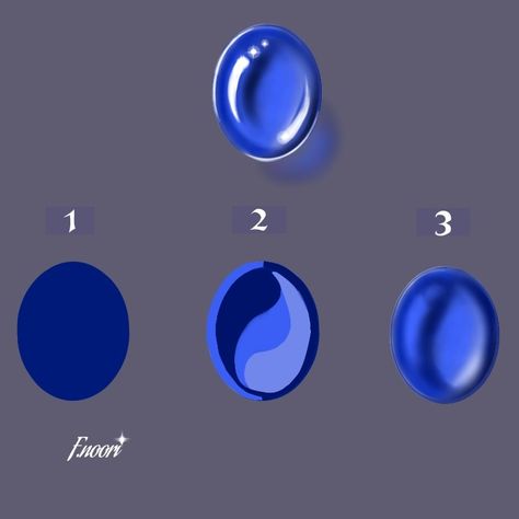 Jewelry drawing tutorial step by step #jewelry_rendering #faranaknoori Gem Reference Drawing, Painting Gemstones Tutorial, Gemstone Rendering Tutorial, Jewelry Drawing Tutorials, How To Draw Jewelry Digital, Gem Coloring Tutorial, Jewel Drawing Tutorial, Gem Painting Tutorial, How To Draw Jewelry Step By Step