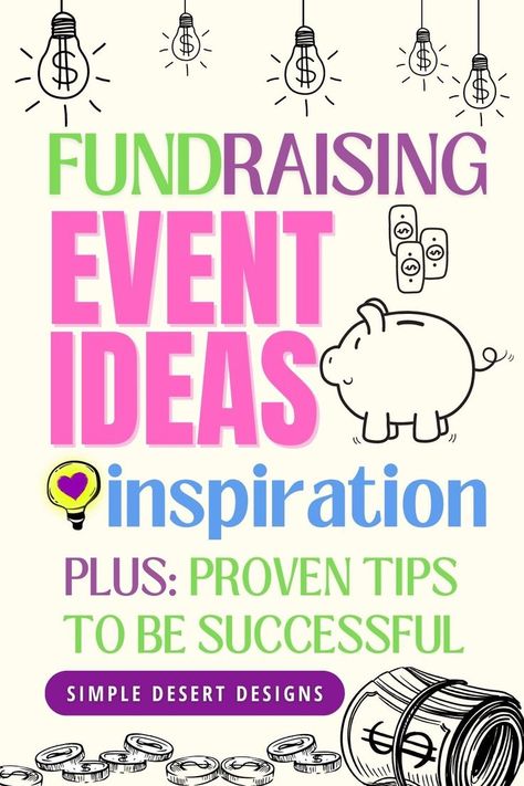 fundraising event ideas, fundraiser ideas, charity fundraising ideas, non profit fundraisers, fundraiser ideas for schools, PTA fundraising ideas, how to raise money, fundraising ideas for PTO, event fundraisers, charity events Unique Fundraising Ideas, Event Ideas Creative, Ideas For Events, Creative Fundraising, Community Fundraiser, Raising Money For Charity, Sports Fundraisers, Unique Fundraisers, Pta Fundraising