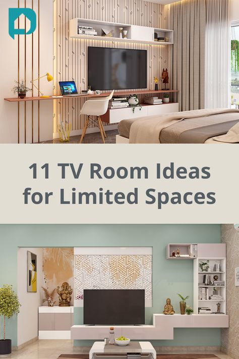 Tv Unit Design Small Space, Wall Unit For Small Living Room, Tv Unit Small Space, Tiny Tv Room Ideas, Small Tv Unit Design, Small Tv Unit Design Modern, Small Tv Room Ideas, Tv Unit Design Modern Living Luxury, Tv Room Ideas