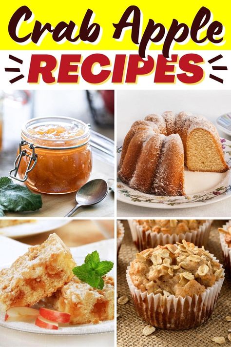 Crab Apple Crisp Recipe, Crabapple Dessert Recipes, How To Preserve Crab Apples, Crab Apple Muffins, What Can You Make With Crab Apples, Crab Apple Pie Recipes, Crab Apple Recipes Jelly, Recipes For Crab Apples, What To Make With Crab Apples