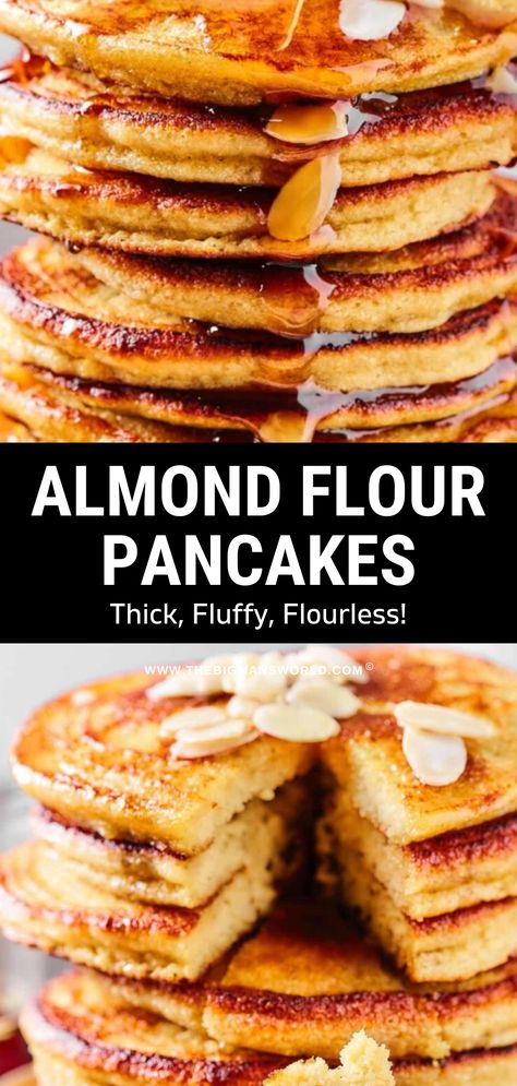 Almond Flour Pancake Recipe Easy, Gluten Free Recipes Pancakes, Healthy Almond Flour Pancakes Easy, Low Carb Gluten Free Pancakes, Gf Df Pancake Recipe, Almond Flour Pancake Mix Recipe, Almond Flour Pancakes Easy Fluffy, Gluten Free Pancake Recipes, Almond Flour Waffle Recipe Easy