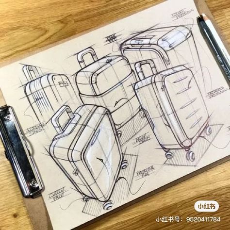 Structural Drawing, Portfolio Book, Object Drawing, Industrial Design Sketch, Perspective Art, Entertainment Design, Graphic Designer Portfolio, Perspective Drawing, Suitcases