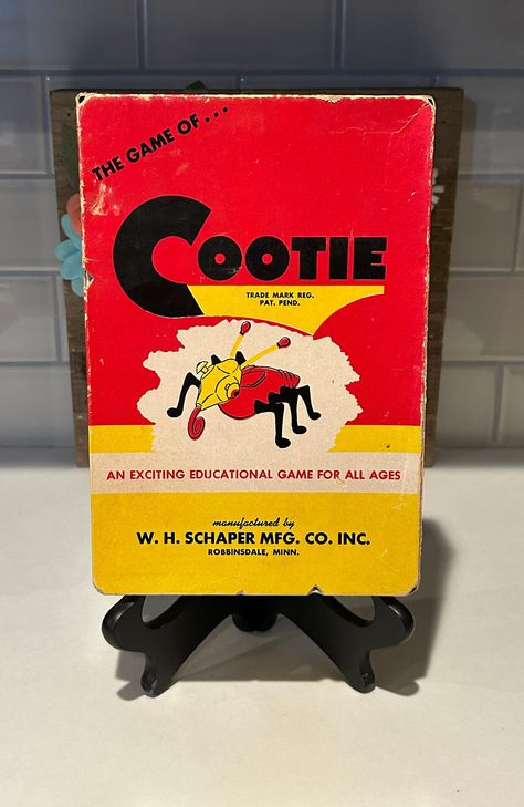 This is a Fun Filled Board Game, The Game of Cootie by William H. Schaper. This Game is Missing 1 Antenna. This Family Board Hame is in Excellent Vintage Condition -See Photos For Further Detail. Childhood Memories 60's, Old School Candy, Baby Boomers Memories, Old Board Games, 1960s Toys, Vintage Family, Vintage Appliances, Family Board, Vintage Board Games