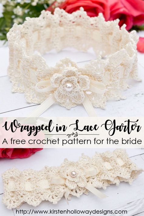 Wedding Crochet Patterns, Bridal Garter Lace, Crochet Wedding Dresses, Fingerless Gloves Crochet Pattern, Crochet Gloves Pattern, Wedding Garters, Crochet Wedding, Crochet Lace Pattern, Crochet Fingerless Gloves