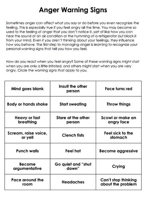 Anger Warning Signs Worksheet by Rethie Trigger Identification Worksheet, Identifying Triggers Worksheet, Anger Triggers Worksheet, Managing Triggers, Triggers Worksheet, Anger Triggers, Identifying Triggers, Identify Triggers, Anger Worksheets