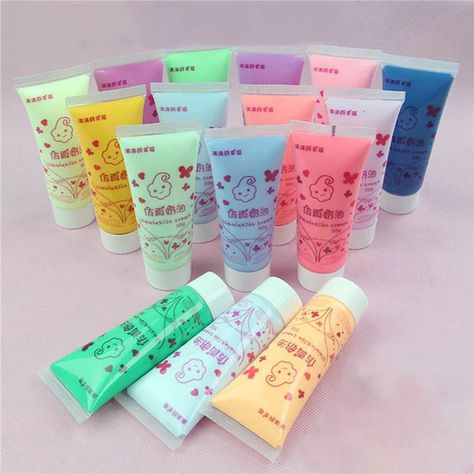 50ml Resin Diy Cream Fake Whipped Clay Glue Simulation Gel Mobile Shell Diy Craft Soft Clay Decoration 11.5cm X 4.5cm 1 Piece - Diy Craft Supplies - AliExpress Childrens Christmas Gifts, Kawaii Hair Clips, Pink Wallpaper Hello Kitty, Cream Glue, Stationery Obsession, How To Make Cream, Diy Cream, Resin Glue, Shells Diy