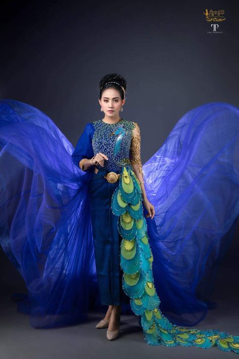 Transforming Dress, Yellow Dress Casual, Peacock Costume, Indian Bridesmaid Dresses, Traditional Wedding Dress, Wedding Party Outfits, Velvet Dress Designs, Peacock Dress, Gowns Dresses Elegant