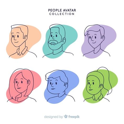 Persona Illustration, People Avatar, Drawn People, People Icon, Cartoon People, Personal Logo, Vector Hand, Corporate Identity, Drawing Inspiration