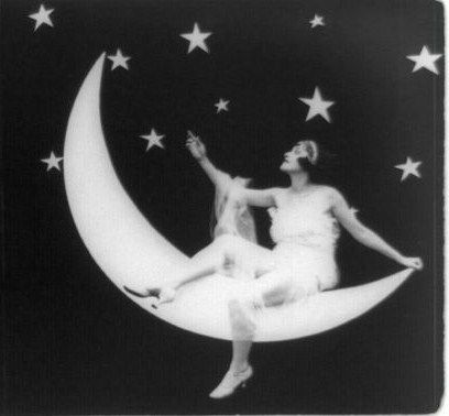 by ADiamondFellFromTheSky, via Flickr Moon Sign Astrology, Terrence Loves You, Flapper Girls, Sitting On The Moon, 20s Flapper, Oh My Goddess, Moon Photos, Vintage Moon, Ella Fitzgerald