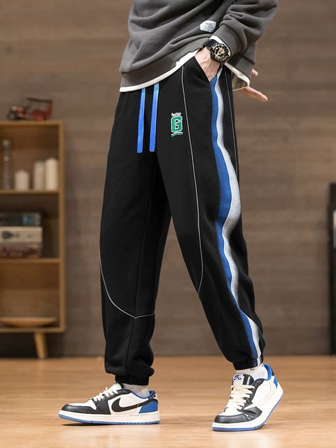 Spring Summer Men's Joggers Sweatpants Fabric 50% Polyester + 50% Cotton. Size Chart This iselastic waist,so we recommend the waist range. This is China sizewhich is smaller than US/EU size. China Size M = US size XS. MODEL height 178cm 75kg wear size XXL. Attention!!! The size chart is for reference only. Due to different measure,may exsit 2-4 cm error,should be acceptable. In order to choose correct size,please contact our customer service. Our professinal customer service offers you suitable size advice. The Products Show Plus Size Streetwear Fashion, Plus Size Streetwear, Mens Joggers Sweatpants, Casual Pants Style, Mens Jogger Pants, Embroidery Cotton, Mens Pants Fashion, Letter Embroidery, Plus Size Pants