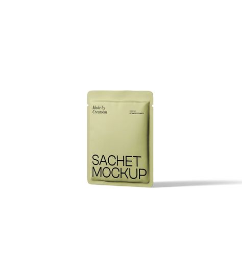 Sachet Mockup V9 Front View | Mockup store | Creatoom Sachet Packaging Design, Packaging Design Mockup, Sachet Design, Sachet Packaging, Computer Mockup, Social Media Mockup, Package Mockup, Device Mockup, Cosmetics Mockup