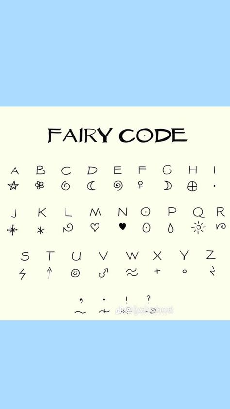 Fairy Alphabet Code, Fairy Code, Crazy Best Friends, Alphabet Code, Cute Easy Doodles, Bullet Journal Design Ideas, Glow Up Tips, Simple Doodles, Journal Design