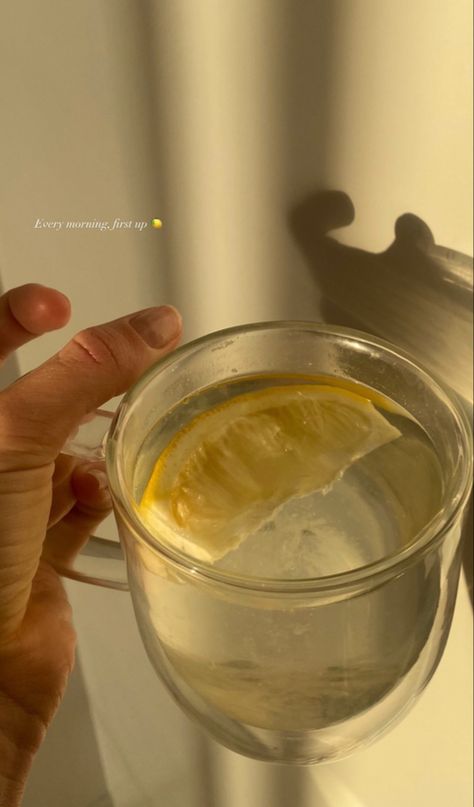 Lemon Water Aesthetic Instagram, Morning Drink Aesthetic, Morning Lemon Water Aesthetic, Morning Sunlight Aesthetic, Lemon Water Morning, Sunny Morning Aesthetic, Lemon Water Aesthetic, Morning Lemon Water, Astronomy Aesthetic