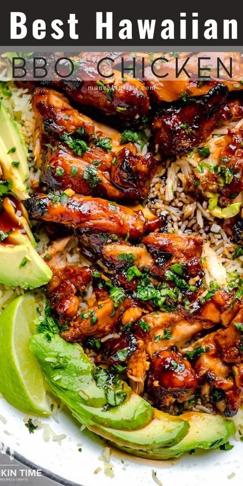 Hawaiian Bbq Chicken, Bbq Chicken Recipe, Bbq Chicken Thighs, Marinated Chicken Recipes, Hawaiian Bbq, Bbq Chicken Recipes, Hawaiian Food, Grilled Chicken Recipes, Deilig Mat