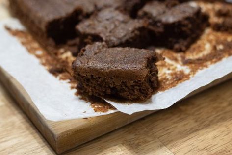 Chickpea Brownies Chickpea Brownies, Cassava Flour Recipes, Low Calorie Chocolate, Fudge Brownie Recipe, Resep Brownies, Great British Chefs, Chocolate Fudge Brownies, Powder Sugar, Keto Brownies