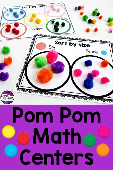 Preschool Math Centers, Decomposing Numbers, Prek Classroom, Math Centers Kindergarten, Preschool Centers, Prek Math, Kindergarten Centers, Kindergarten Math Activities, Pre K Activities