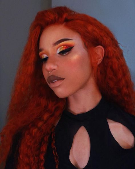 Malaysia Arivahc on Instagram: “What’s the Sitch? GLAM Kim Possible Vibes❤️ . I had a blast doing this look last night and I FILMED FINALLY! I hope to have this video and…” Kim Possible Lip Makeup, Kim Possible Makeup Look, Kim Possible, Color Guard, Setting Sun, Having A Blast, Music Stuff, Lip Makeup, Last Night