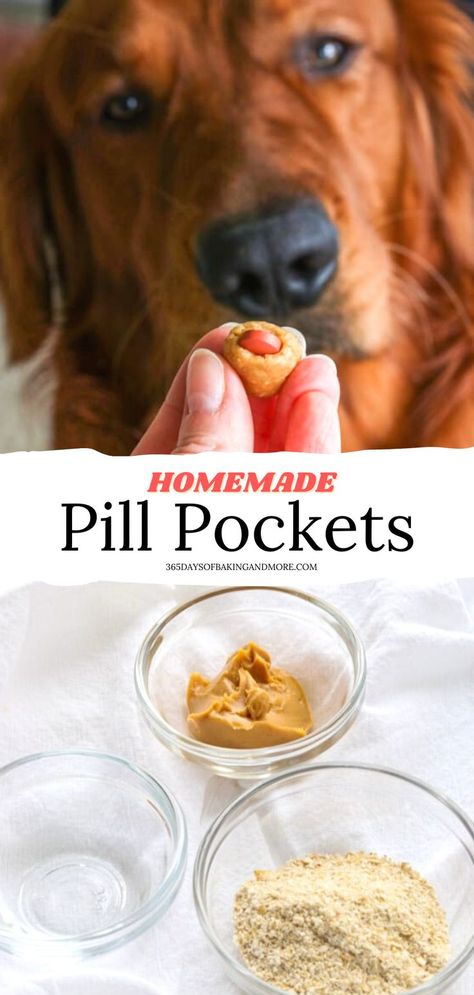 Pill Pockets For Dogs, Dog Pill Pockets, Pill Pockets, Pet Treats Recipes, Easy Dog Treat Recipes, Make Dog Food, Pocket Dog, Easy Dog Treats, Healthy Dog Treats Homemade