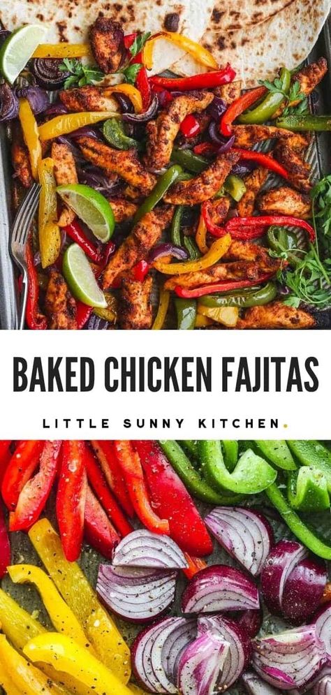 Baked Fajitas, Low Fat Diet Recipes, Low Fat Dinner Recipes, Healthy Low Fat Recipes, Baked Chicken Fajitas, Low Fat Dinner, Low Fat Low Carb, Pan Chicken Fajitas, Dinner Rotation