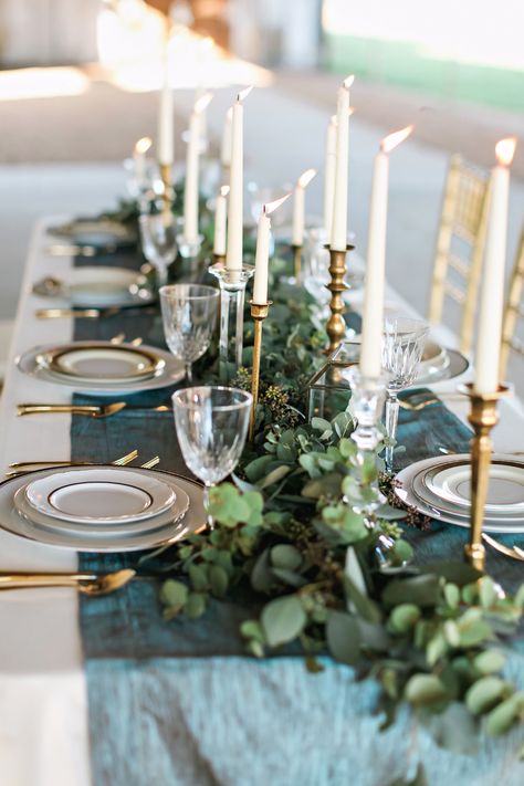 Candle Sticks Wedding, Rustic Elegant Wedding, Elegant Wedding Inspiration, Wedding Table Decorations, Wedding Table Settings, Wedding Tablescapes, Wedding Mood Board, Wedding Mood, Greenery Wedding