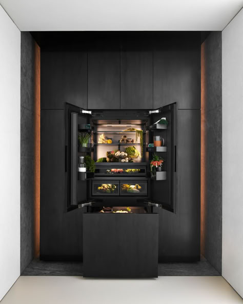 Gaggenau introduces the latest generation of cooling appliances, setting a new standard in both aesthetic design and performance. Now showcasing for an exclusive glimpse at #MDW24, the launch of the new cooling appliance will start in the summer of 2024. #TheElevationofGravity #MilanDesignWeek Villa Necchi, Gaggenau Appliances, High End Kitchens, Kitchen Decor Modern, Warming Drawer, Milan Design, Beautiful Interior Design, Kitchen Drawers, Luxury Kitchens