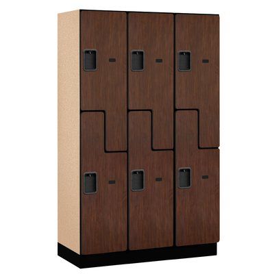 Salsbury Industries 2 Tier 3 Wide Gym and Locker Room Locker Wood Lockers, Wooden Lockers, Locker Designs, Home Lockers, School Storage, Gym Lockers, Metal Lockers, Deep Shelves, Concealed Hinges