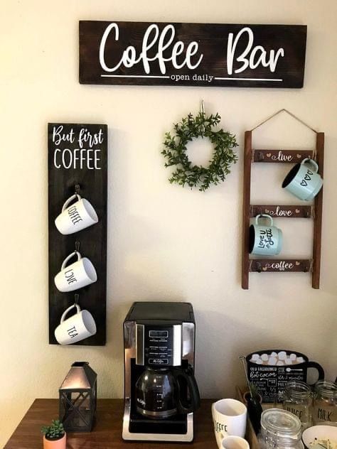 Bedroom Coffee Station Ideas, Bedroom Coffee Station, Coffee Station Ideas, Coffee Corner, Coffee Station, Coffee Love, Coffee Addict, Loving U, Coffee Bar