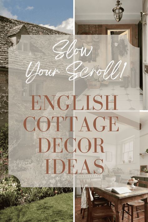 English Cottage Decor Ideas To Make You Slow Your Scroll - Cassie Jean English Country Farmhouse Decor, English Cottage Style Bedroom Ideas, English Country Wall Decor, Decorating Cottage Style, Cottage Wall Decor Ideas, English Cottage Interiors Cozy, Modern English Cottage Interiors, Old English Cottage Interiors, English Country Cottage Interiors