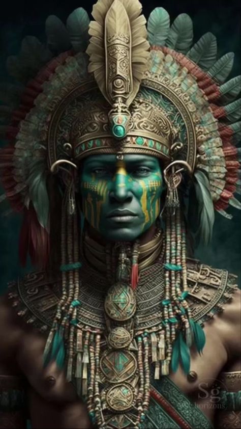 Luigi Navarino on Reels | Anysia Mysti · Mayan Culture & Empire Aztec Warrior Tattoo, Tato Flash, American Indian Artwork, Aztec Artwork, Easy Acrylic Painting Ideas, Aztec Tattoo Designs, Mexican Culture Art, Native American Warrior, Aztec Culture