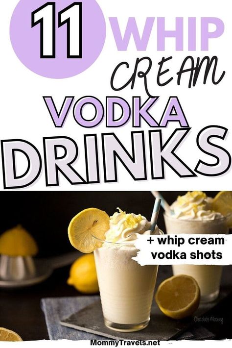 Whipped Cream Flavored Vodka Drinks, Drinks With Pinnacle Whipped Vodka, Drinks To Make With Whipped Vodka, Whipped Pinnacle Vodka Drinks, Whip Shots Vodka, Whipped Cream Alcohol Drinks, Vodka Whipped Cream Recipe, Vodka Infused Whipped Cream, Whip Cream Shots