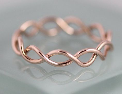 Infinity Wire Ring, Knot Rings, Infinity Wedding Band, Wire Jewelry Rings, Infinity Wedding, Twist Ring, Diy Rings, Knot Ring, Handmade Wire Jewelry