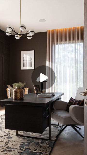 Shauna Kelly Interiors on Instagram: "A stylish home office featuring bespoke dark wood cabinetry #design #shaunakellyinteriors #luxuryhomes #cosy #cosyhomes #interior #classic #designer #classic" Shauna Kelly Interiors, Stylish Home Office, Cabinetry Design, Stylish Home, Dark Wood, Instagram A, Luxury Homes, Home Office, Bespoke