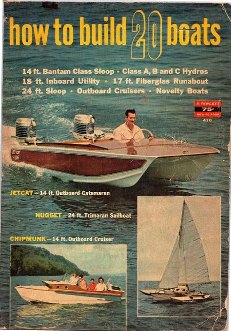 Info Poster, Popular Mechanics Magazine, Wooden Speed Boats, Model Boats Building, Holographic Projection, Free Boat Plans, Model Boat Plans, Power Catamaran, Plywood Boat