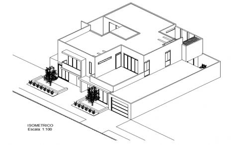 Isometric house view plan dwg file File Drawing, Isometric House, Interior Design Portfolio Layout, Architecture House Plan, Plan Small House, Open House Plans, Isometric Drawing, Facade Architecture Design, Architecture Design Sketch