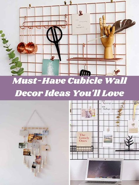 37 Must-Have Cubicle Wall Decor Ideas You'll Love - PinkPopDesign Cubicle Wall Decor Ideas, Cubicle Wall Decor, Cute Cubicle, Work Cubicle Decor, Wall Decor Items, Cubicle Wall, Work Cubicle, Cute Clock, Cubicle Walls