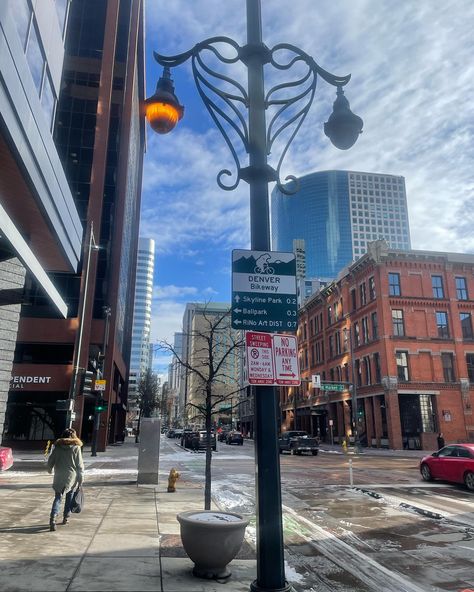 Mile-High City. Denver, Colorado in January 24’ 🤍✨ Denver Colorado Downtown, Colorado Aesthetic, Colorado Denver, Mile High City, Downtown Denver, Mile High, Denver Colorado, Denver, Travel Guide