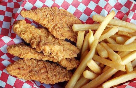 Chicken Tenders And Fries, Tenders And Fries, Popcorn Chicken, Chicken Fingers, Football Food, Instagram Food, Chicken Tenders, Picky Eaters, French Fries