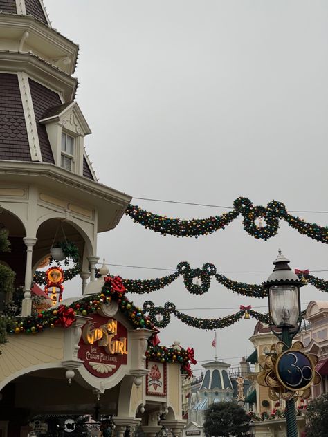 Disney Parks Christmas, Disneyland Christmas Aesthetic, Disneyland In December, Disneyland Nostalgia, Disneyland Winter, Disney At Christmas, Disneyland At Christmas, Disneyland 2024, Christmas Disneyland