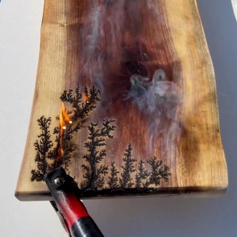 These incredible art pieces are made by burning wood with electrical currents | wood, art, art | Burn, baby, burn! Check out more trending stories on ITK: https://bit.ly/39pSMAR | By In The Know Electric Wood Burning Art, Burning Wood With Electricity, Burning Wood, Incredible Art, Wood Burning Crafts, Wood Burning Art, Wood Project, Wood Burning, Painting Techniques